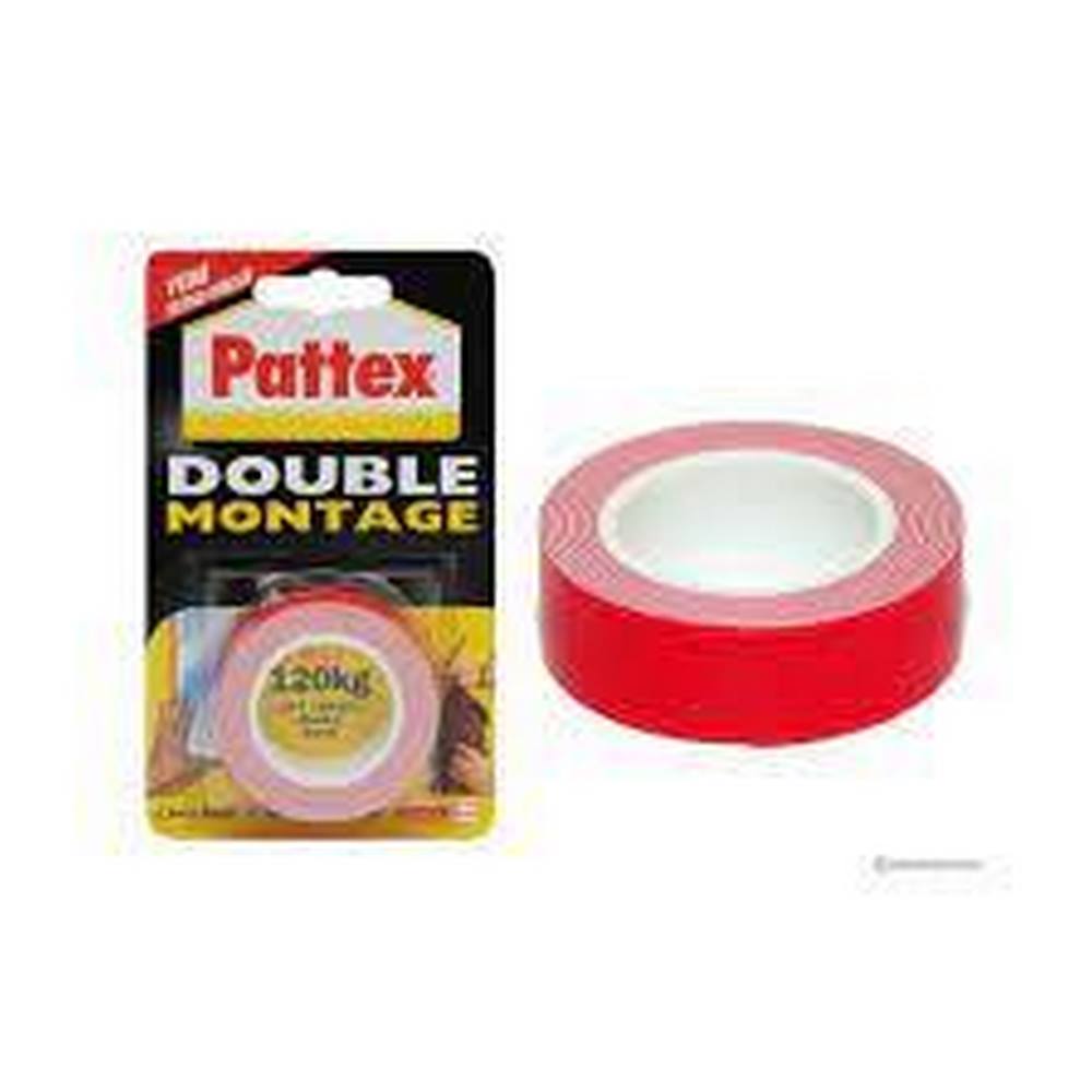 PATTEX ÇİFT TARAFLI MONTAJ BANDI KIRMIZI 1.5M X19MM