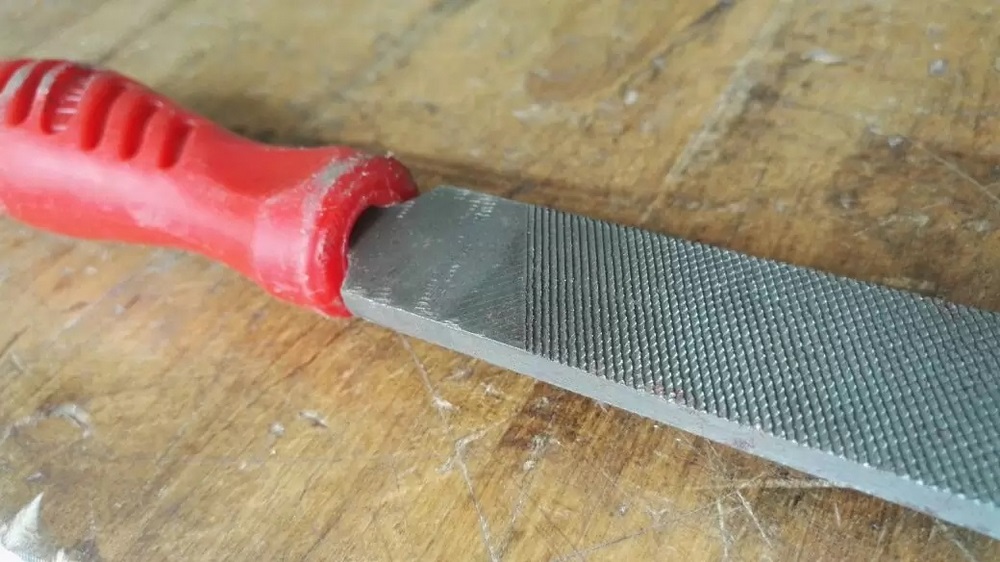 Lama Eğe Mavi veya Kırmızı Saplı 10mm