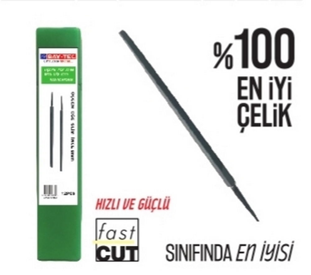 Bay-Tec Üçgen Eğe Slim İnce 7 mm