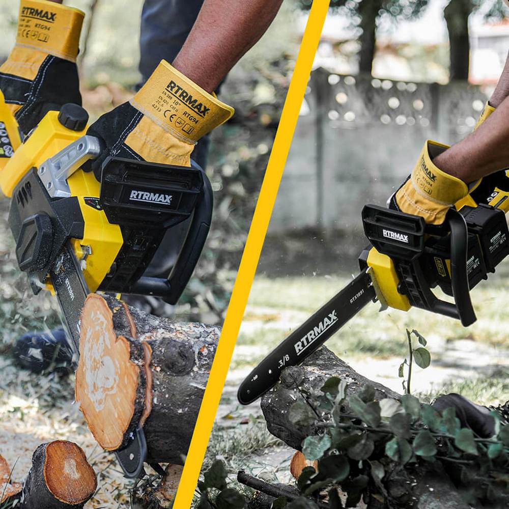 Rtrmax Rtx1891 Akülü Ağaç Kesme Motoru 36V, 35Cm Pala, 2X4Ah Akü, Hızlı Şarz X-Lion