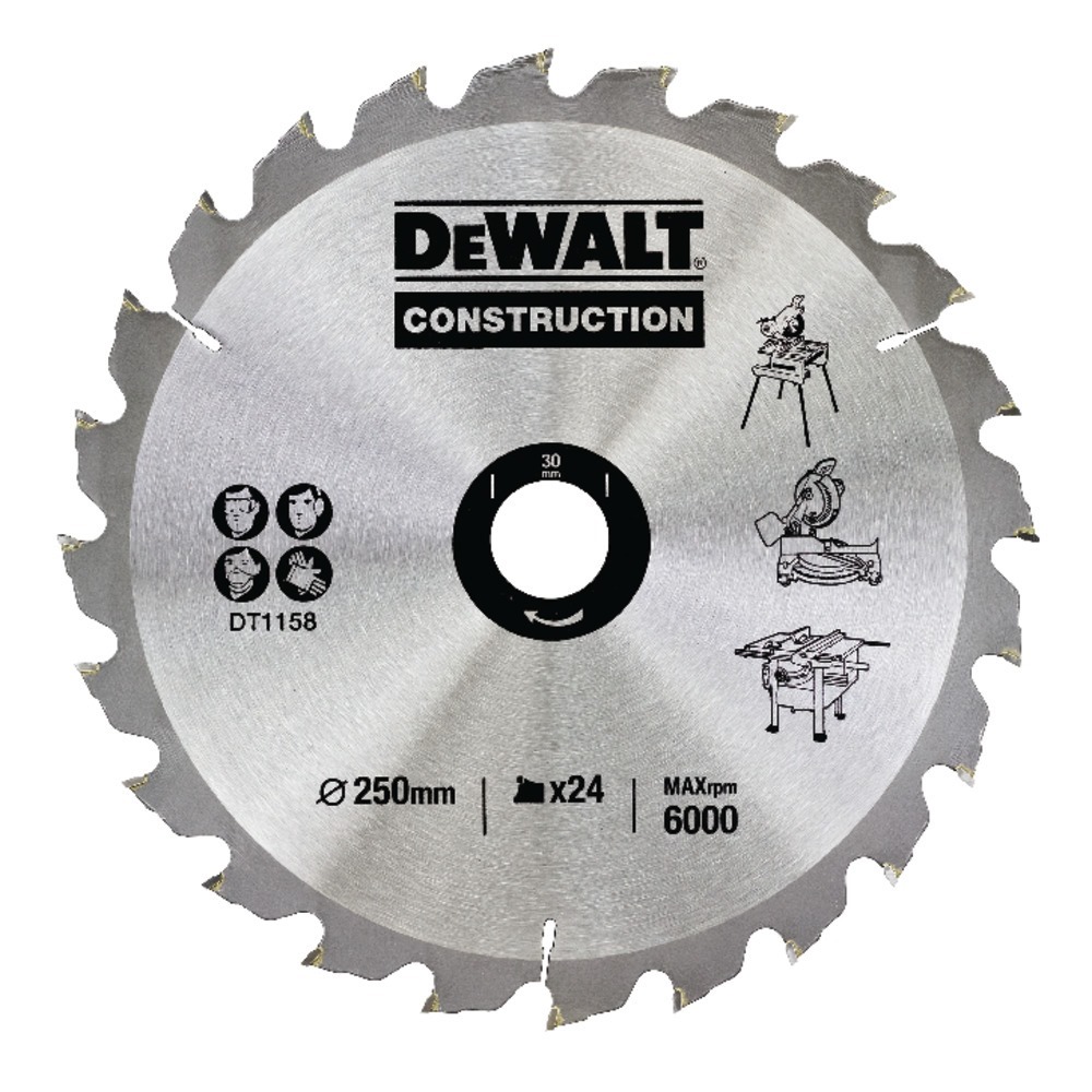 Dewalt Testere DT1158 250 mm x 3.0 mm 30 mm 24Z hw