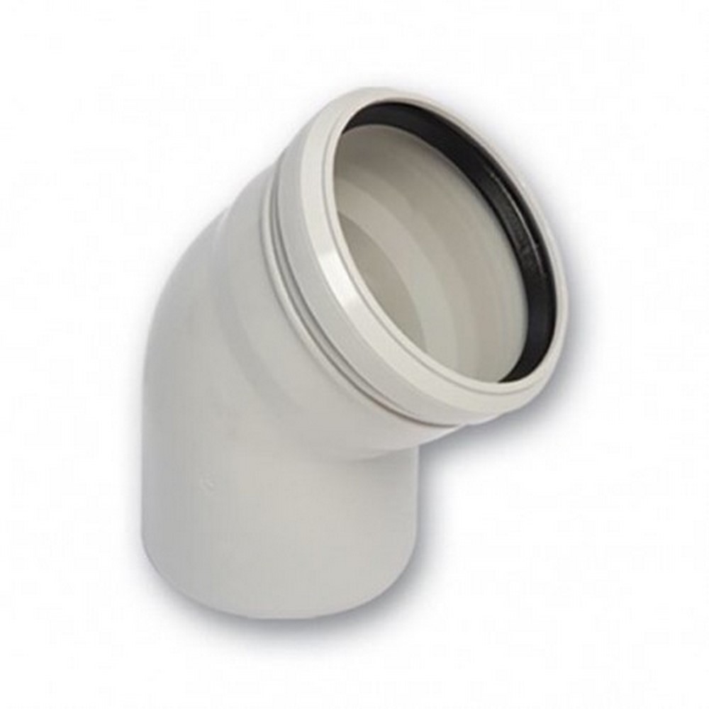 Pvc Açık Dirsek 45' 50Mm