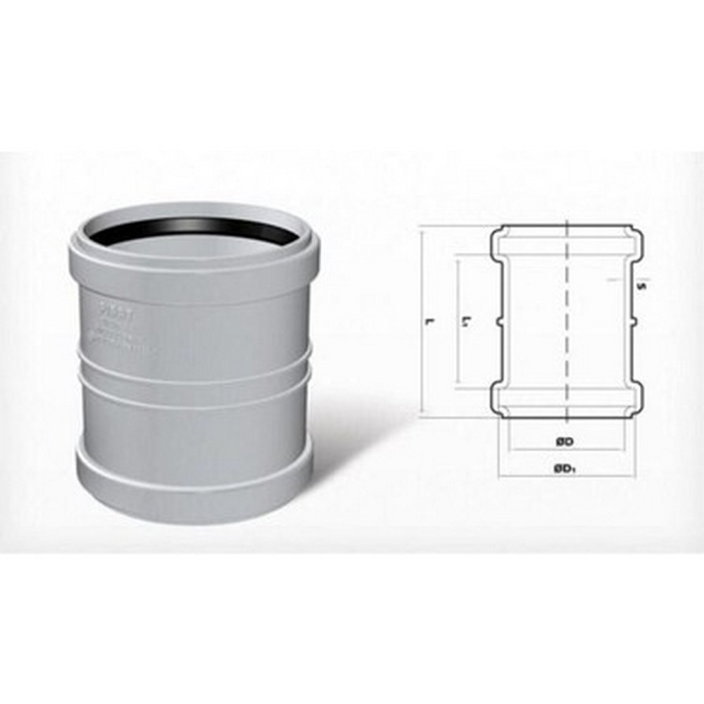 Pvc Atık Su Kayar Manşon 50