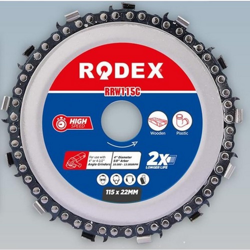 Rodex RRW125C Ahşap Oyma ve İşleme Diski 125mm 