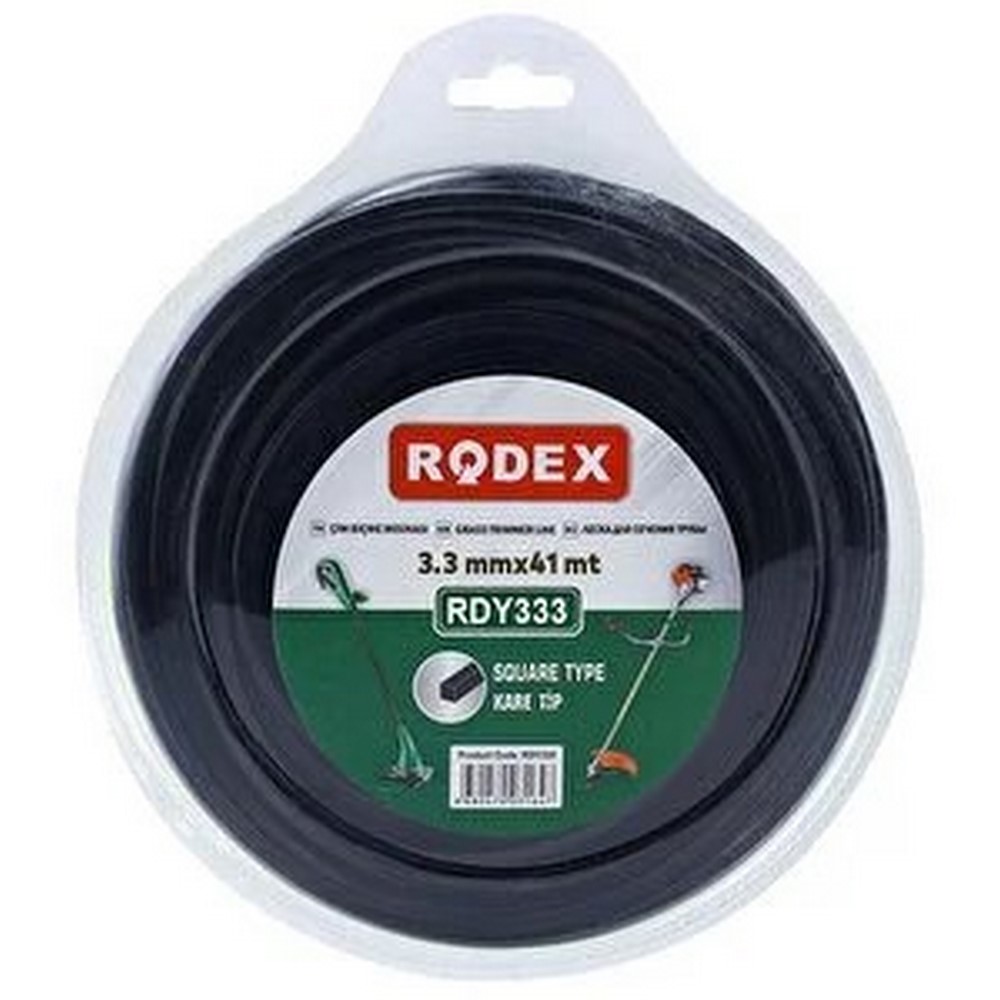 Rodex Rdy333 Rodex Çim Biçme Misinası 3.3Mm*41Mt Siyah Kare Tip (30)