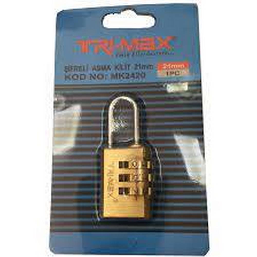 Trı-Max Şifreli Asma Kilit 21mm