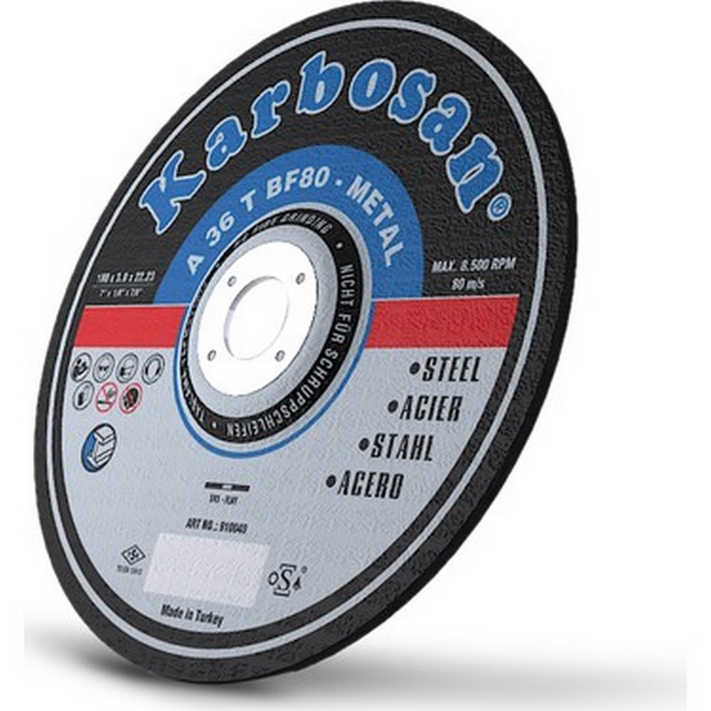 Karbosan Metal Kesme Diski 180 x 3.0 x 22.23