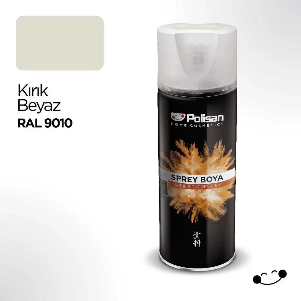 Polisan Sprey Boya Kırık Beyaz 400 ml ral-9010