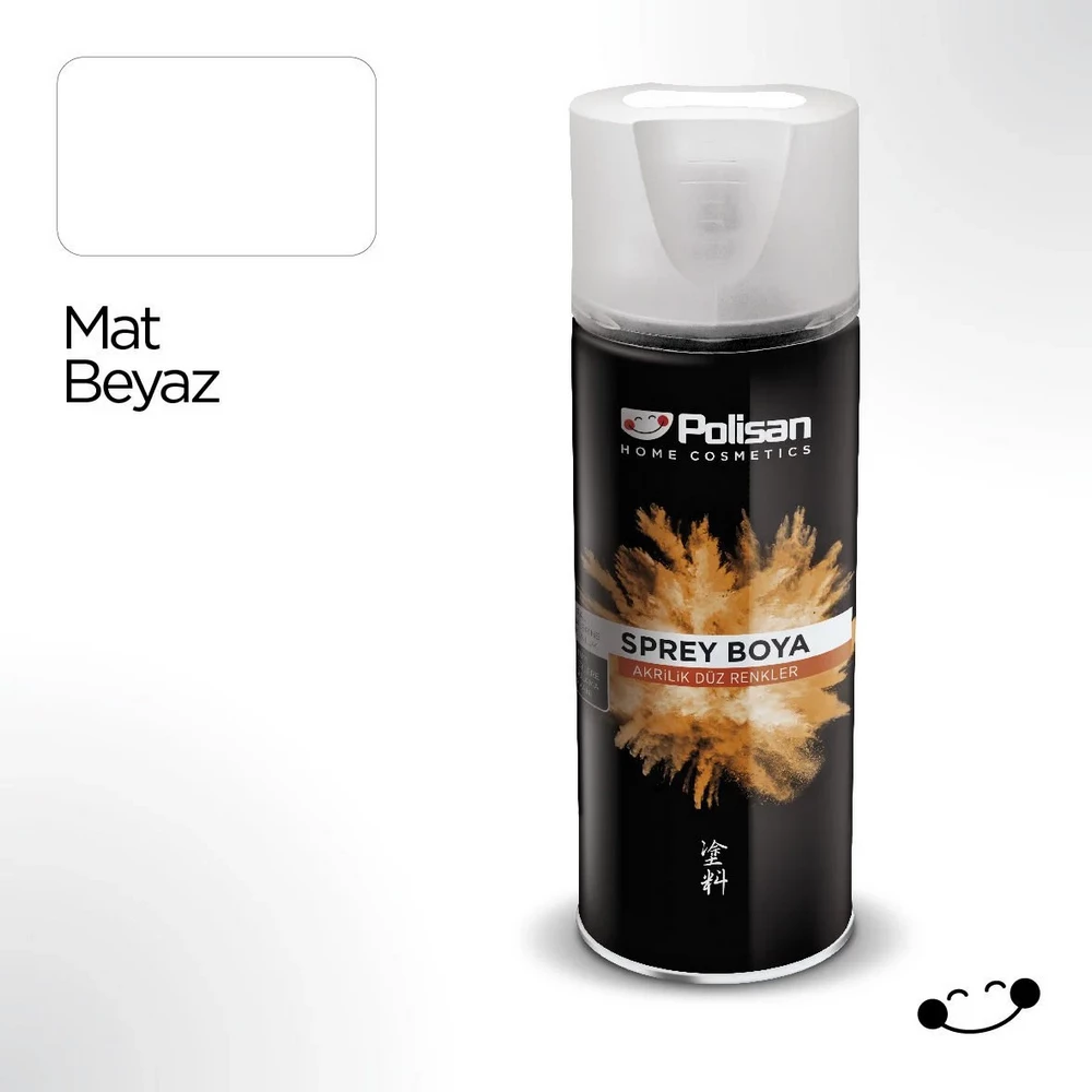 Polisan Sprey Boya Mat Beyaz 400 ml