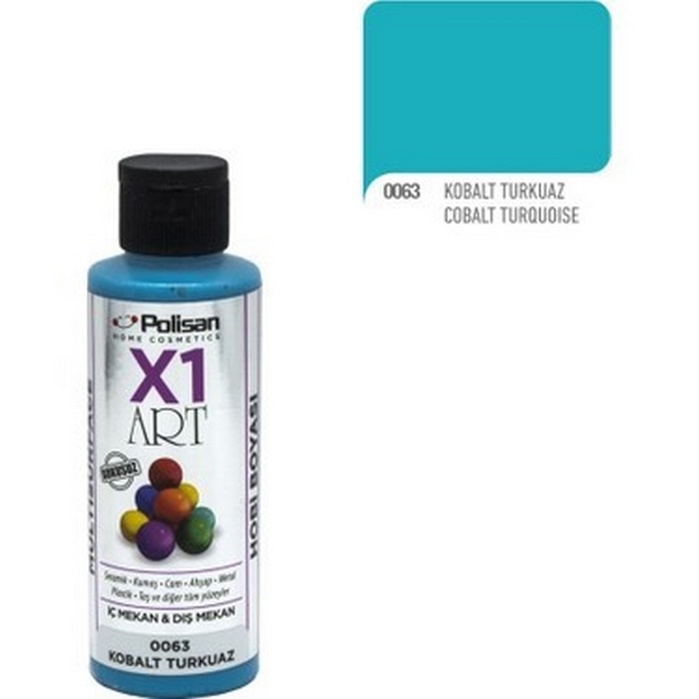 Polisan X1 Art  Kobalt Turkuaz (0063) 120 ml