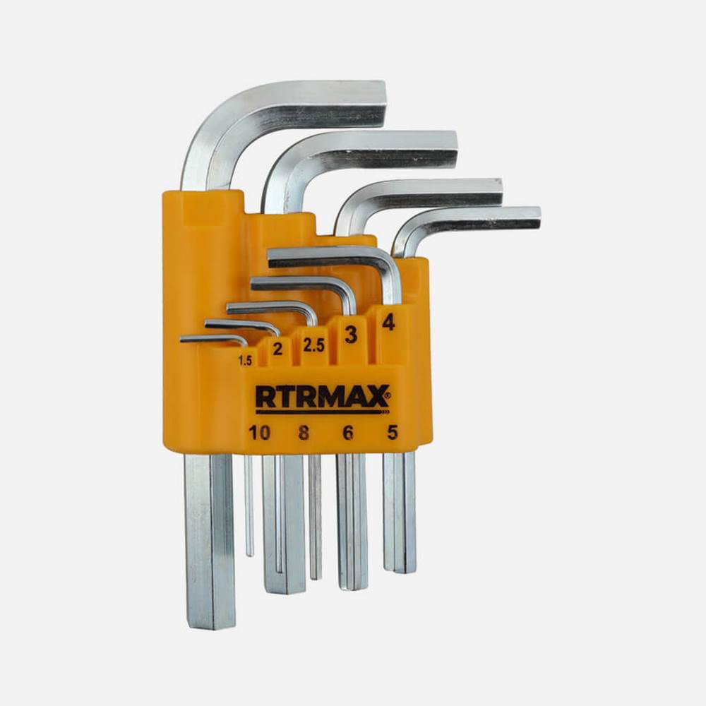 Rtrmax Rh03851 Hex Allen Anahtar 9 lu Set Kısa