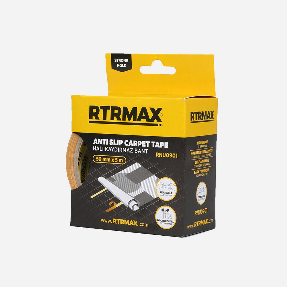 Çift Taraflı Bez Halı Bandı 50 mm * 5mt  RNU0901 Rtrmax