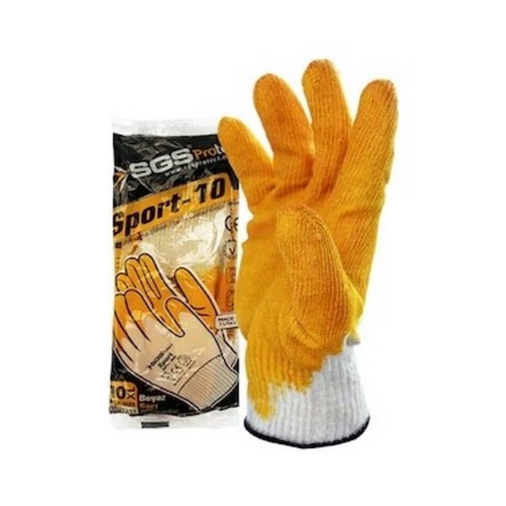 Sgs 10xl Latex Kaplı Örme Eldiven