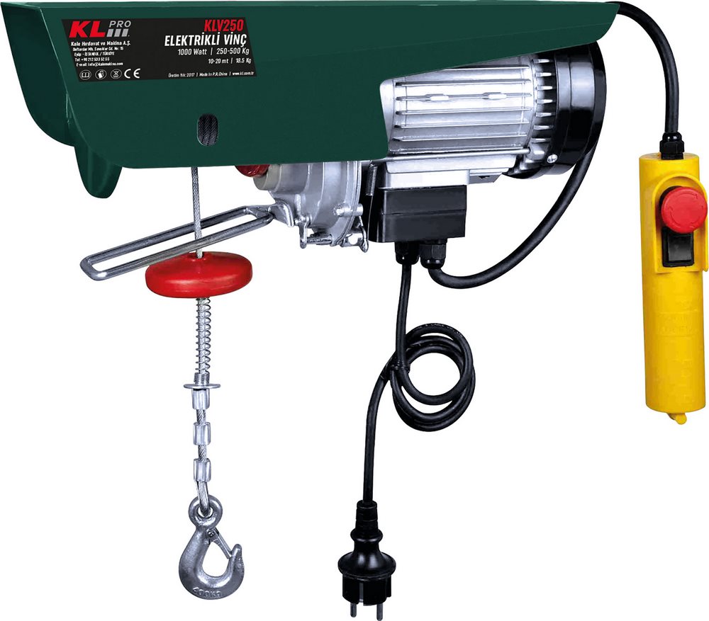 Klpro KLV250 250 - 500 kg Elektrikli Vinç