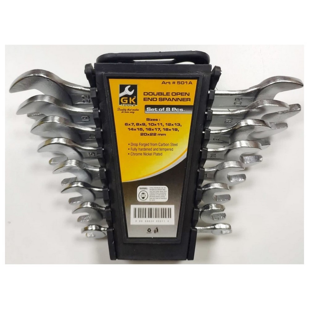 GK TOOLS 8PCS İKİ AĞIZ ANAHTAR TAKIMI