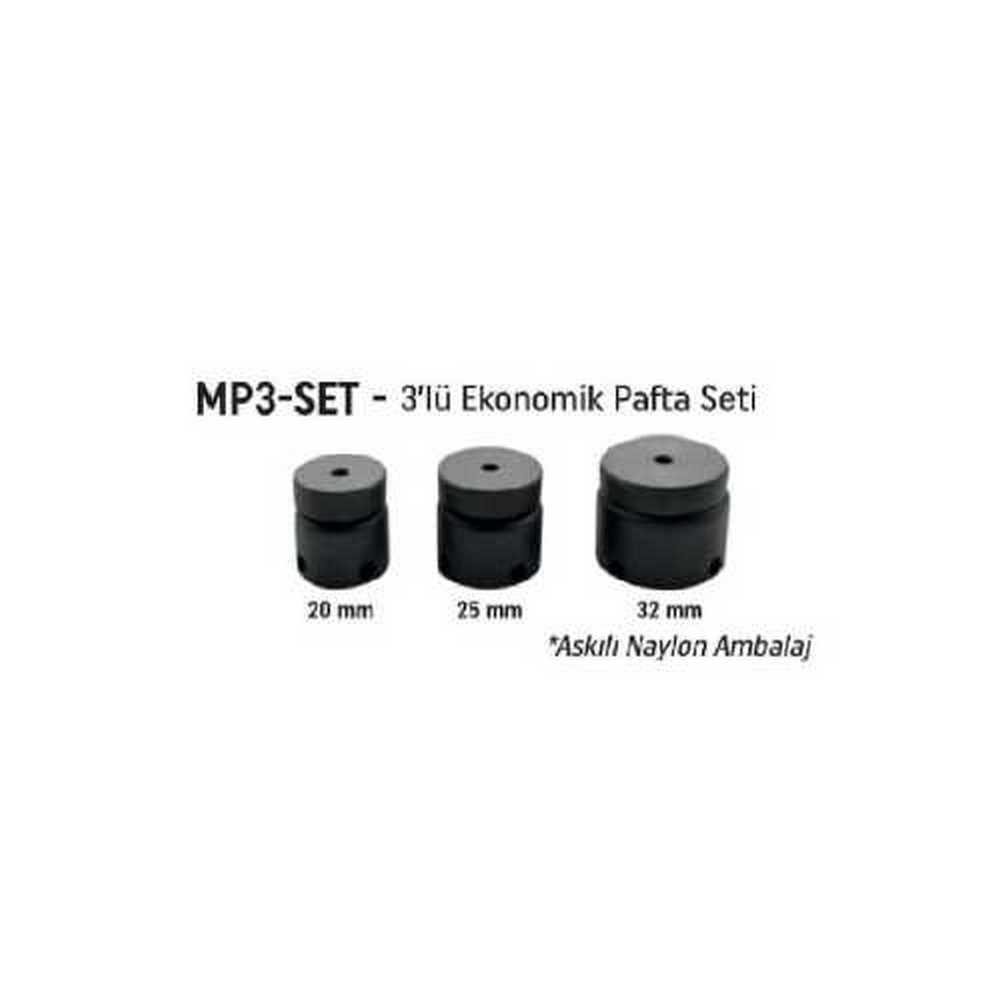 Fusion mp3-Set ( 20mm - 25mm - 32mm ) üçlü Ekonomik Pafta Seti